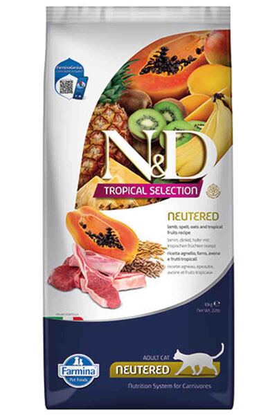 N&D ND Tropical Selection Kuzu Etli Kısırlaştırılmış Kedi Maması 10kg Luxury