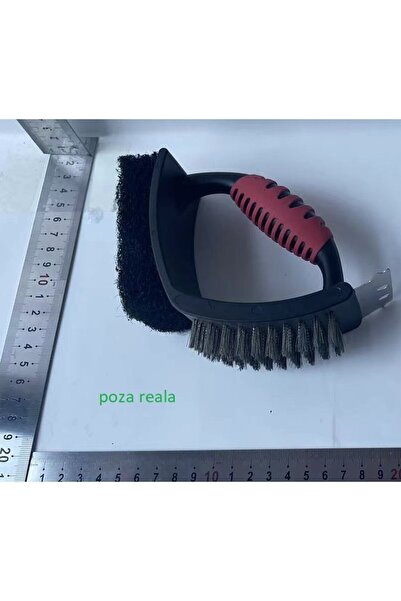 Flippy Grill Wire, Flippy, 3 in 1, with Scraper and Sponge, Stainless Steel Wire, 16 x 7 x 11 cm