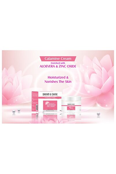 Cream Calamine with Aloe Vera and Zinc Oxide, Moisturising Skin Care, 100g