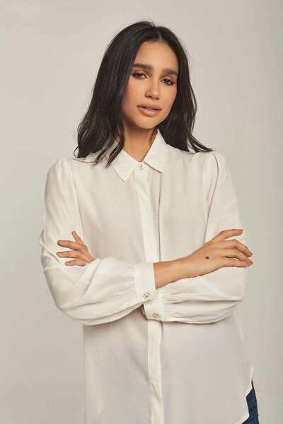 DALYDRESS Solid White Top