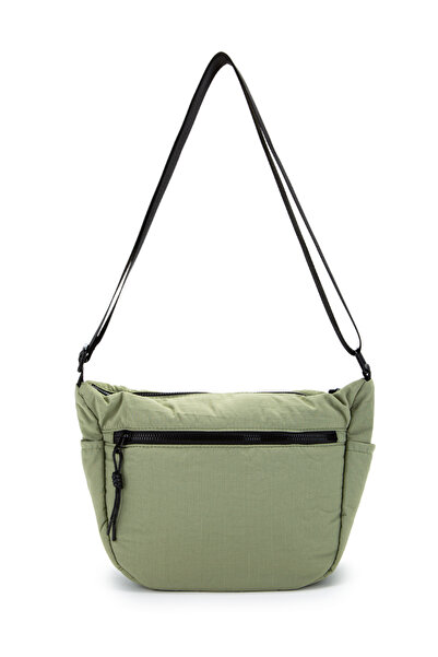 minebag Klinkır Fabric Waterproof Herbert Unisex Crossbody Bag Army Green