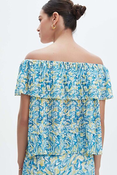 Nichii Printed Short Sleeve Top