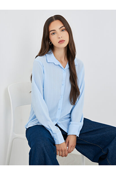 Take Two By Styli Texture Long Sleeve Regular Fit Shirt