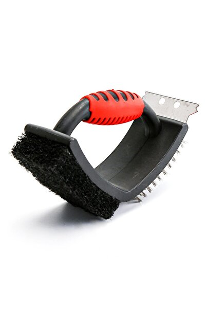 Flippy Grill Wire, Flippy, 3 in 1, with Scraper and Sponge, Stainless Steel Wire, 16 x 7 x 11 cm