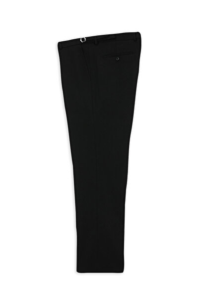 Kiğılı Relaxed Fit Comfortable Cut Buckle Wool Flannel Classic Trousers