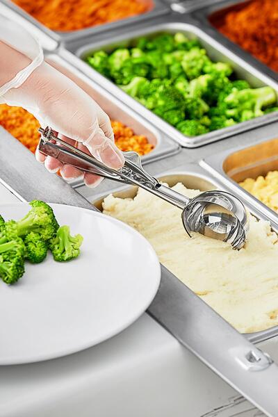 EWs Stainless Steel Ice Cream and Cookie Spoon 21cm Dough and Dessert Serving Spoon