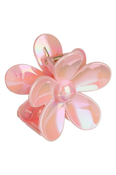 SHOPIENS Hair Clip for Women Shopiens®, Flower Shape, Iridescent Nude, 7 cm
