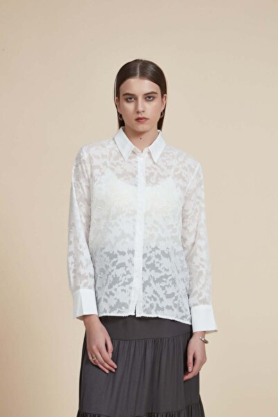Yola Solid Long-Sleeve Top with Lace Details