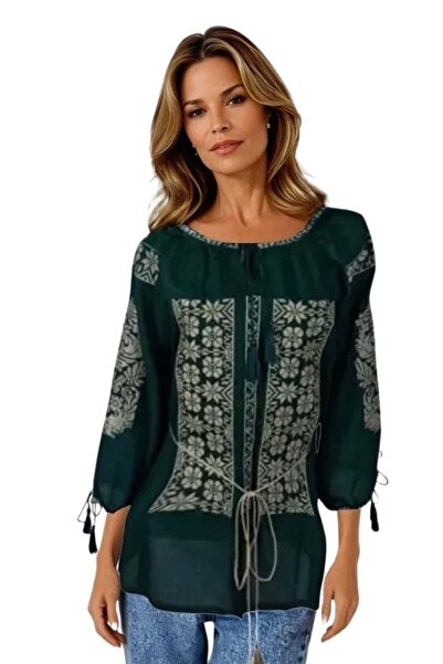 rody's forever Bluza dama tip ie 024, verde/auriu , marimea L