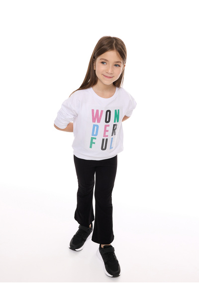 Victor and Jane By Styli Girls Multi Sequined Top and Flared Leggings Set