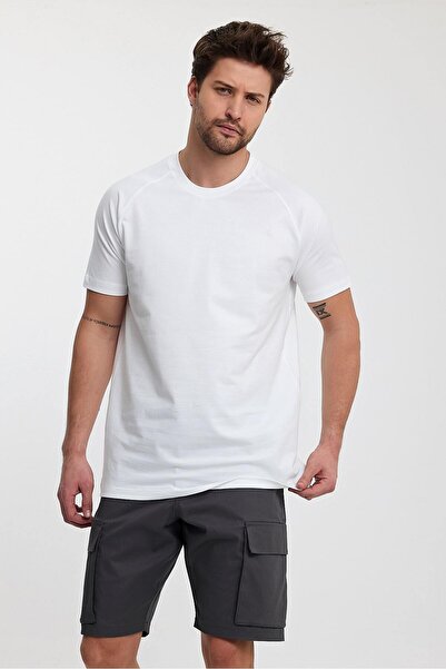 HA Marine Men's Basic T-Shirt White