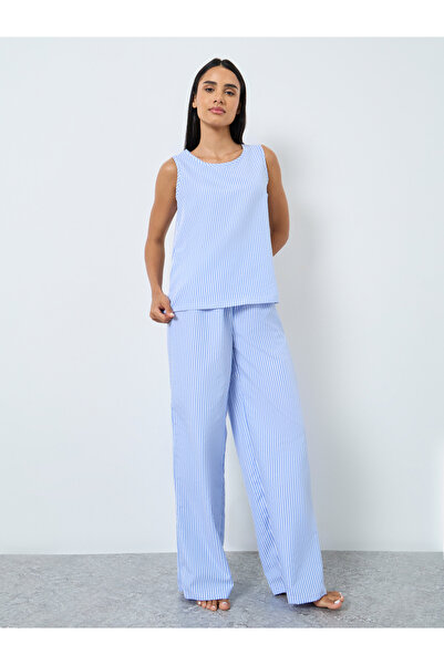 Styli Stripe Tank and Wide Leg Pyjama Set