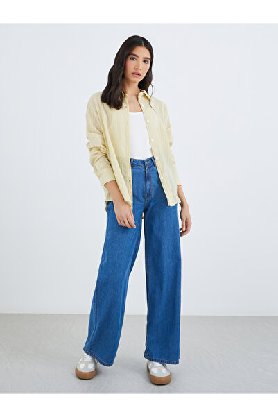 Take Two By Styli Textured Casual Oversized Shirt