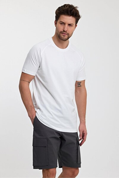 HA Marine Men's Basic T-Shirt White
