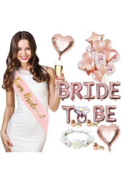 2H Set baloane, baloane, decorațiuni petrecere burlăcițe, bentiță, ghirlandă, nuntă mare