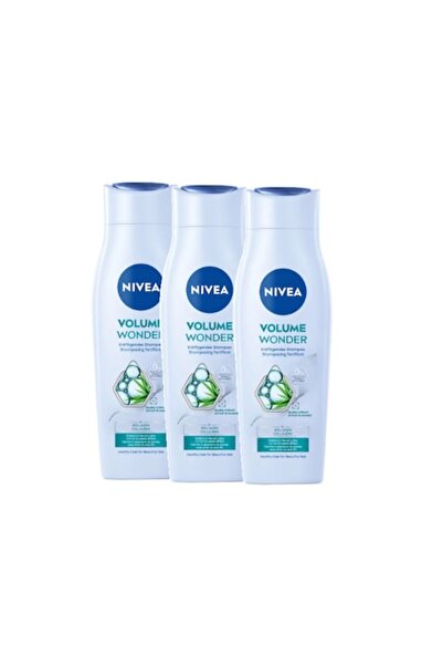 NIVEA Collagen Shampoo Volume Strength with Bamboo Extract, 3 x 250 ml