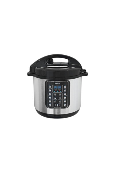 SAACHİ Saatchi Multi-Function Pressure Cooker 16-in-1, 8 Liter, Metal, Silver