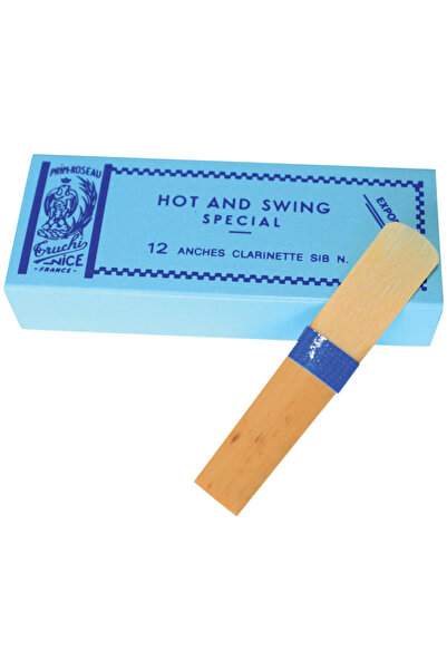 Rigotti HOT AND SWING Mavi Kuşak Klarnet Kamışı - 1,5 Numara - 12'li Kutu
