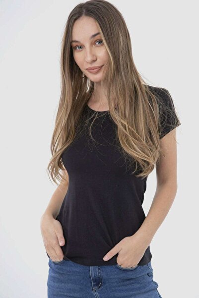 CARINA Solid Short-Sleeve Top