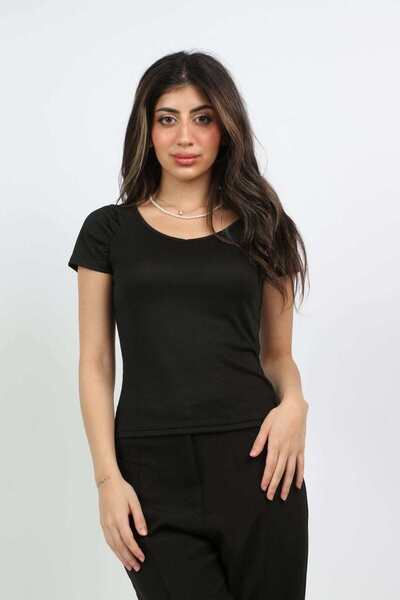 mica Solid Short-Sleeve Top