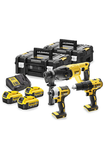 Dewalt DCK369M3T 18V XR Kömürsüz 3 Parça Kit 3x4.0Ah