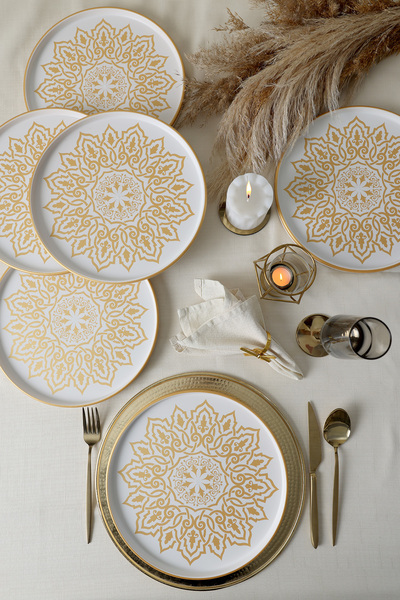 Keramika Topkapı Stackable Serving Plate 27 cm 6 Pieces