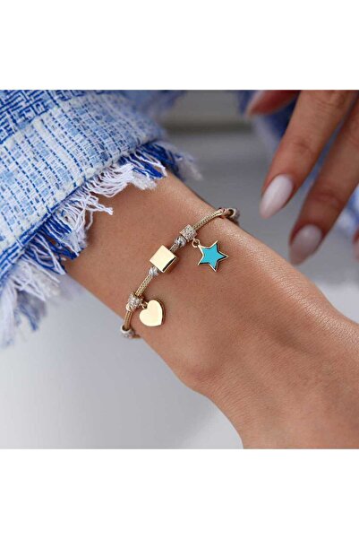 Cherry by Özkonak Kalp ve Yıldız Charm Bileklik