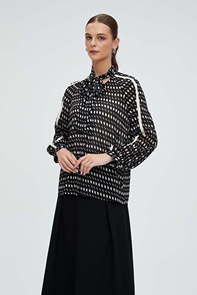 Nichii Polka Dot Long-Sleeve Top