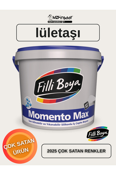 Filli Boya Momento Max Silikonlu İç Cephe Boyası 15L-SİLİNEBİLİR-MAT BOYA-YÜK...