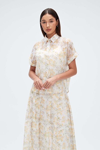 mica Floral Short-Sleeve Top