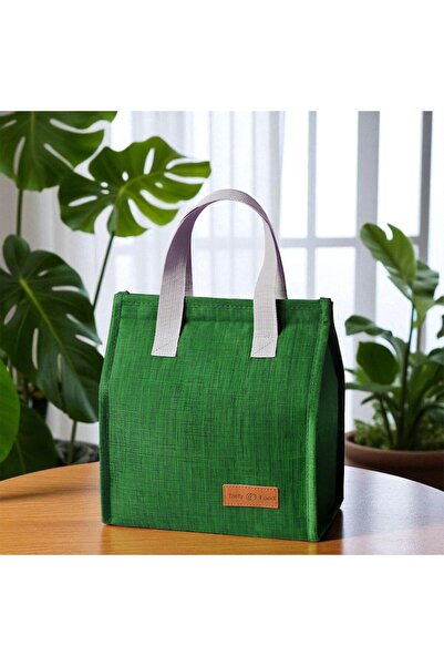 Optim Solution Bento Insulated Bag 3.3L, Aluminum, Green, 22.5x13x25.5cm