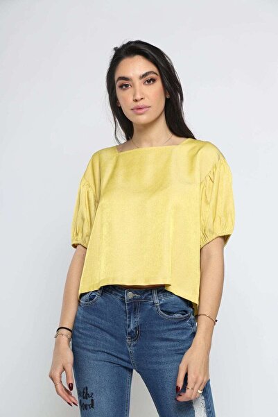 mica Short-Sleeve Square-Neck Top