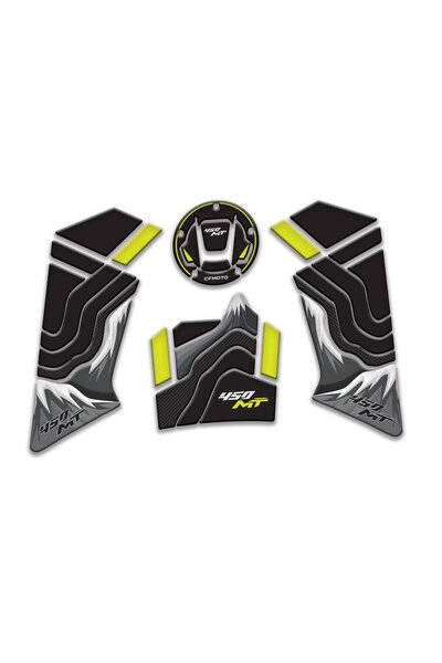 Redline Grafik Redlinegrafik Cf Moto 450 mt 2024 Uyumlu Tank Yan Depo Pad Set...