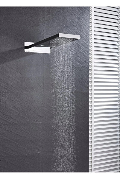 2H 3-in-1 built-in shower faucet, waterfall, rain, chrome.