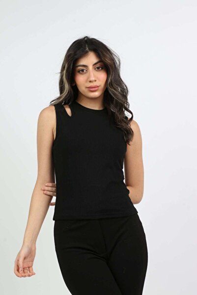 mica Round-Neck Off-Shoulder Top