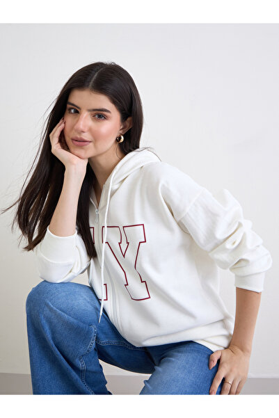 Styli Off-White Longline Oversized Hoodie