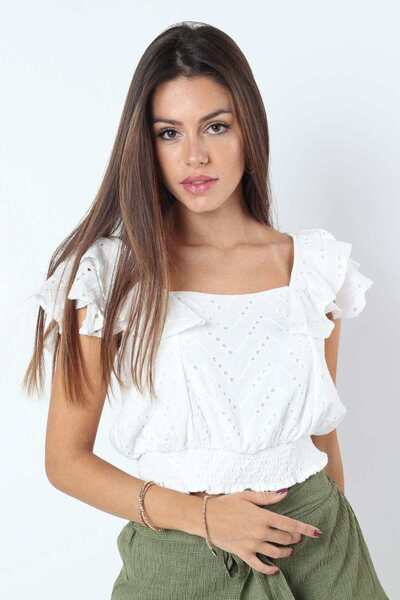 Kitschen Solid Short-Sleeve Top