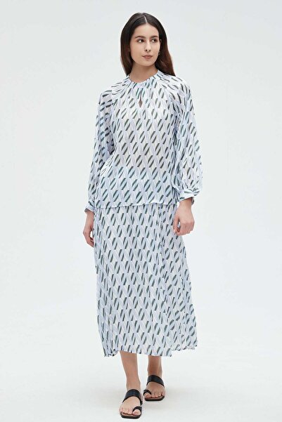 Nichii Printed Long-Sleeve Top