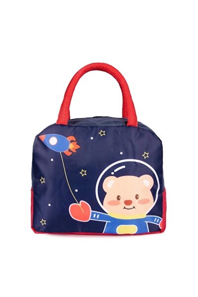 Optim Solution Insulated Cooler Bag for Kids, Food and Drinks, 23x13x19 cm, Aluminum Interior Layer, Blue/Red
