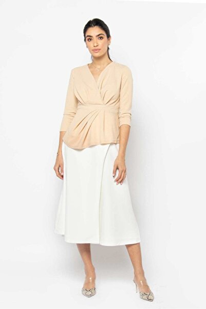 Nichii 3/4 Sleeve Wrap Top