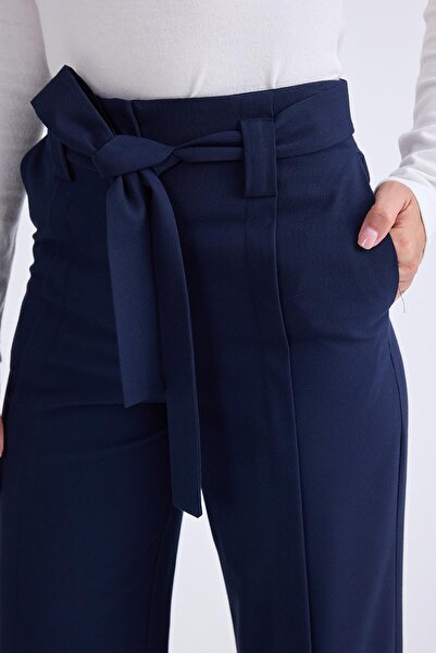 Vitrin High Waist Waist Belted Pants