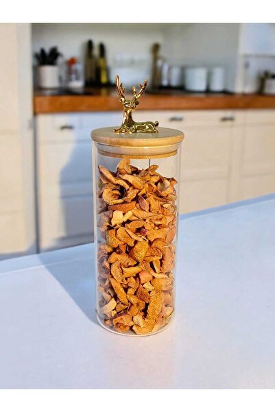 oğuz toptan (9x20 سم) 1 قطعة 1000 مل حاوية تخزين زجاجية شفافة لامعة على شكل ر...