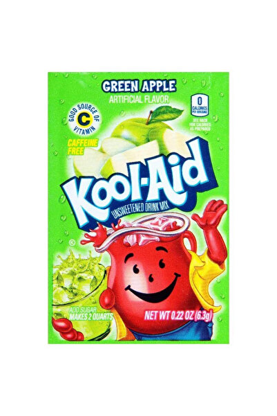 Kool aid Green Apple Sachet - green apple drink mix 6.3g