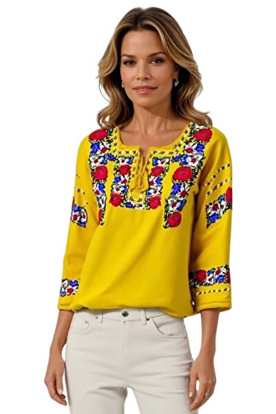rody's forever Γυναικεία μπλούζα τύπου R, μέγεθος L, κίτρινη