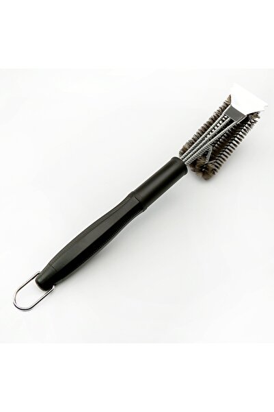 Flippy Grill Wire Brush, Flippy, 45 cm Handle, Stainless Steel, 45X7X10, Black