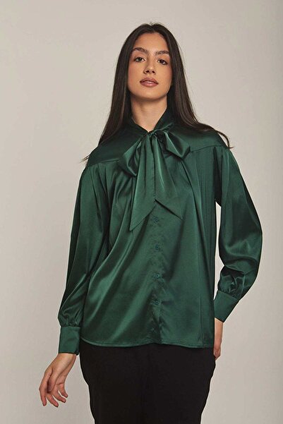 DALYDRESS Solid Bow-Neck Top