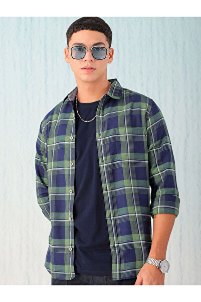 HardSoda By Styli Men Regular Fit Checkered Casual Shirt