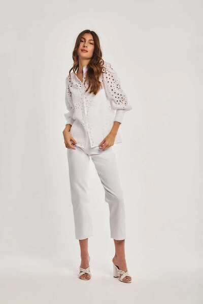 DALYDRESS Solid Lace Top