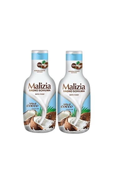 Malizia Set 2 x Spumant baie cu lapte de cocos, 1000 ml