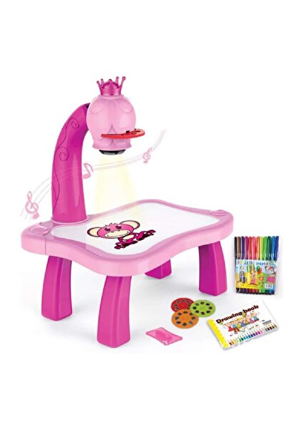 Generic Educational Desk for Kids with Smart Projector, Drawing Table with Li...